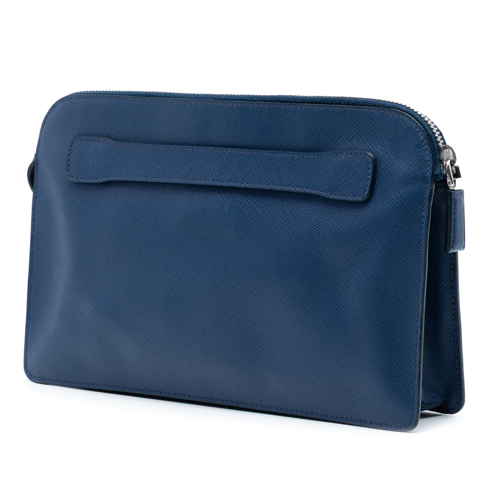 Pre-Loved Prada Saffiano Bellboy Clutch - Picture 2 of 7